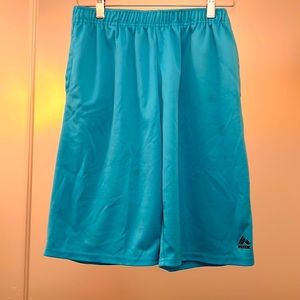 RBX Boys Athletic Shorts with Pockets, Turquoise, XL, Good Condition